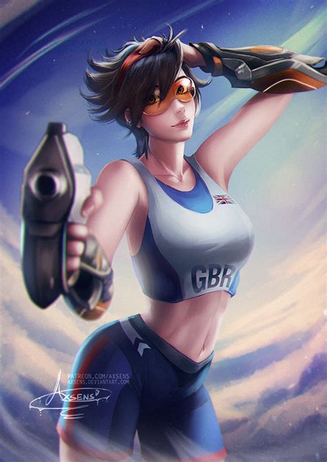 tracer overwatch sexy|10 Sexy Fan Art Featuring Tracer From Overwatch (NSFW) .